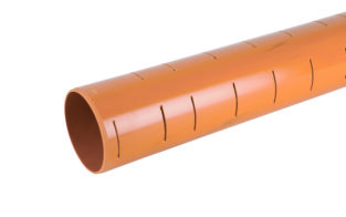 OSMADRAIN PLAIN ENDED PIPE SLOTTED 110mm X 6m